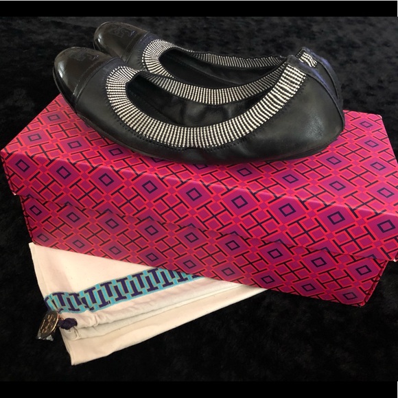 Tory Burch black Gabby Ballet size 6.5 - Picture 2 of 8